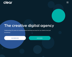 Screenshot of the Clear Design Consultancy Ltd. homepage