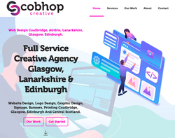 Screenshot of the Cobhop Creative Ltd homepage