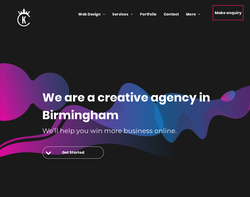 Screenshot of the Creative Kingdom Web Design homepage