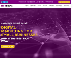 Screenshot of the Cree Digital Ltd homepage