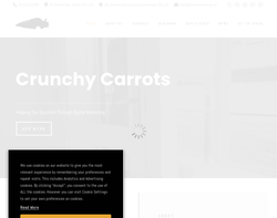 Screenshot of the Crunchy Carrots homepage
