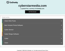 Screenshot of the CyberStar Media homepage