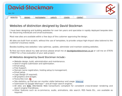 Screenshot of the David Stockman homepage