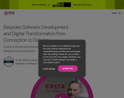 Screenshot of the DCSL Software Ltd homepage