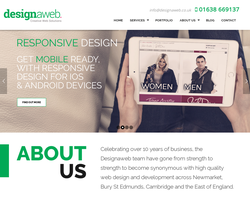 Screenshot of the Designaweb (BSE) Ltd homepage