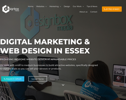 Screenshot of the Design Box Media homepage