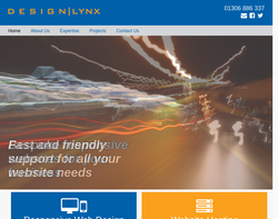 Screenshot of the DESIGN LYNX LIMITED homepage