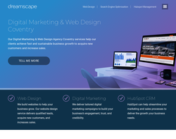 Screenshot of the Dreamscape Design Ltd homepage