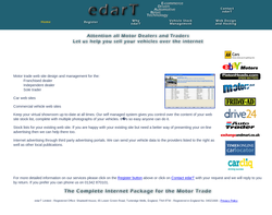 Screenshot of the edarT Limited homepage
