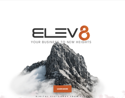 Screenshot of the Elev8 Design homepage