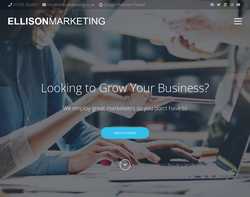 Screenshot of the Ellison Marketing Ltd homepage