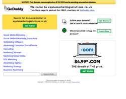 Screenshot of the Equia Markering Solutions homepage
