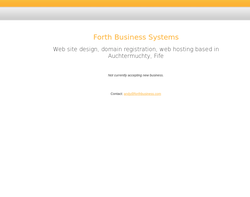 Screenshot of the Forth Business Systems homepage