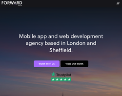 Screenshot of the Forward Digital homepage