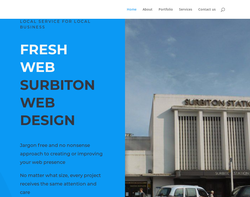 Screenshot of the Fresh Web homepage