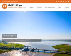 Screenshot of the Get Pro Copy Ltd homepage