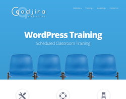 Screenshot of the Godjira Websites homepage