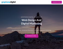 Screenshot of the Graphene Digital Marketing homepage