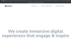 Screenshot of the GWebDev homepage