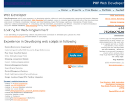 Screenshot of the Hardeep Kapoor - Web Application Development homepage