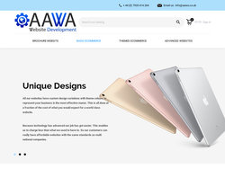 Screenshot of the Heaps Web Design - Philip Edwards homepage