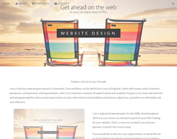 Screenshot of the Infinite Web Designers homepage