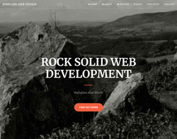 Screenshot of the Jewelion web design homepage