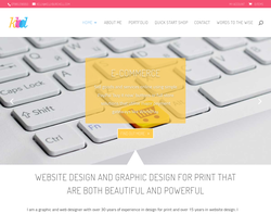 Screenshot of the Kelly Burchell Design homepage