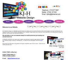 Screenshot of the KJ-H homepage