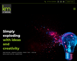 Screenshot of the KM Creative - K. Mackey homepage