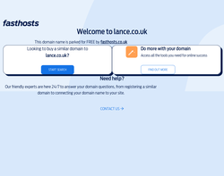 Screenshot of the Lance Design and Media Ltd homepage