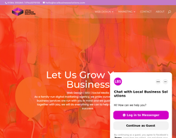 Screenshot of the Local Business Solutions homepage