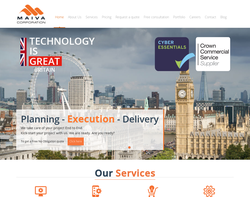 Screenshot of the Maiva Corporation Ltd homepage