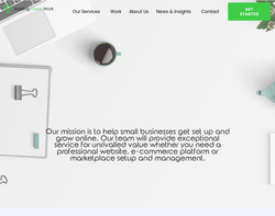 Screenshot of the Making Ideas Work Ltd homepage