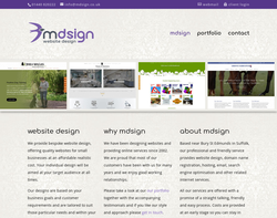 Screenshot of the Mdsign homepage