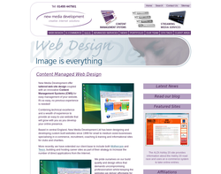 Screenshot of the New Media Development Ltd homepage