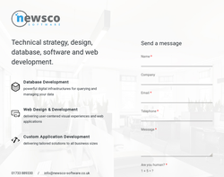 Screenshot of the Newsco Software Ltd homepage