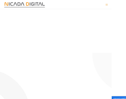 Screenshot of the Nicada Digital homepage