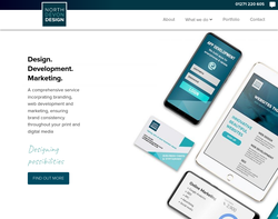 Screenshot of the North Devon Design homepage