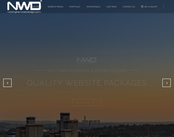 Screenshot of the Nottinghamwebdesign.com homepage