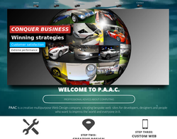 Screenshot of the P.A.A.C. homepage