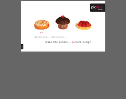 Screenshot of the Picnick Design homepage