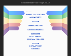 Screenshot of the Pixel Perfect Web Design homepage