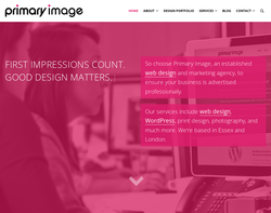 Screenshot of the Primary Image Ltd homepage