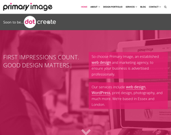 Screenshot of the Primary Image Ltd homepage