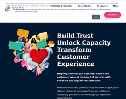 Screenshot of the Prodo Ltd homepage