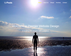 Screenshot of the Premier Website  homepage