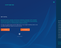 Screenshot of the Quesst Digital Marketing homepage