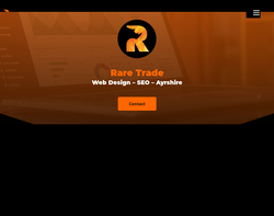 Screenshot of the Rare Trade Ltd homepage
