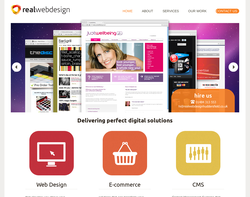 Screenshot of the Real Web Design homepage
